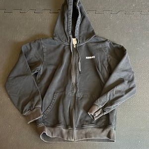 Roblox hoodies zip up sweatshirt; small &Vans collab size medium t-shirt
